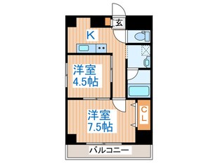 シルヴァン片平の物件間取画像